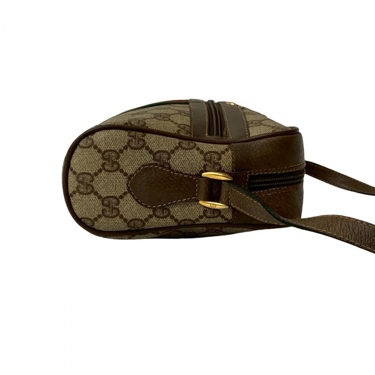 GUCCI Shoulder Bag PVC Brown Sherry line