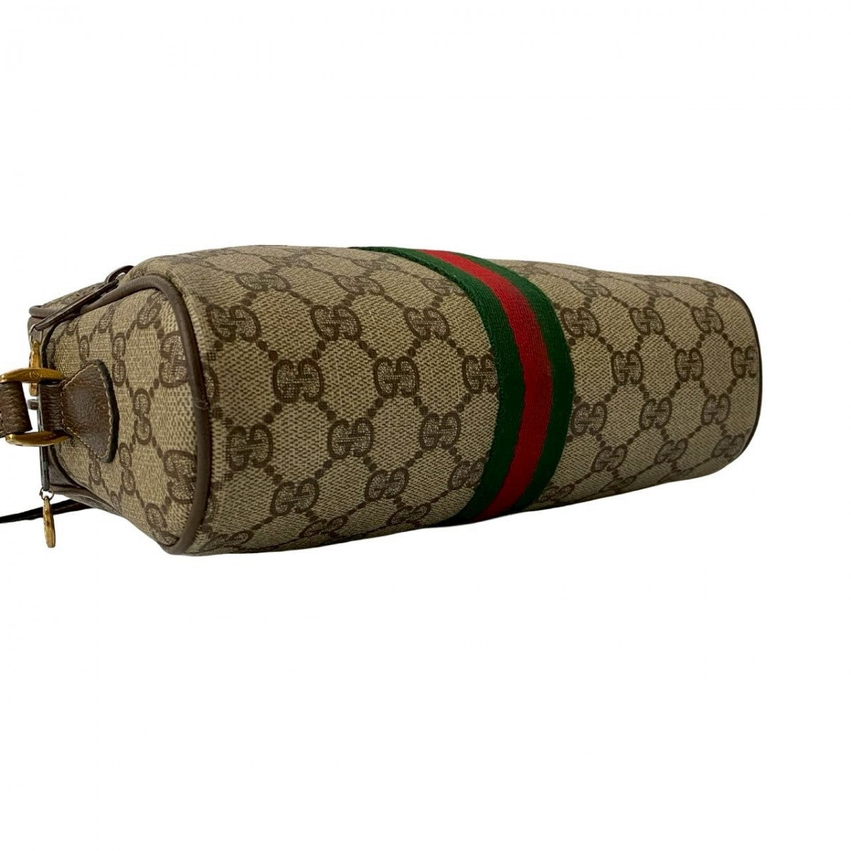GUCCI Shoulder Bag PVC Brown Sherry line