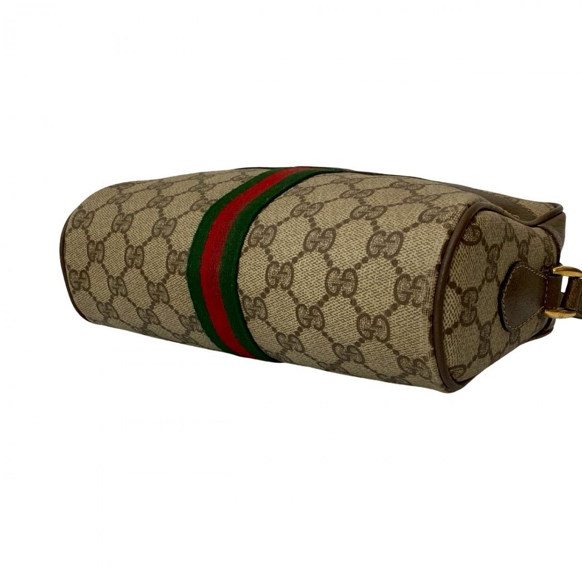 GUCCI Shoulder Bag PVC Brown Sherry line