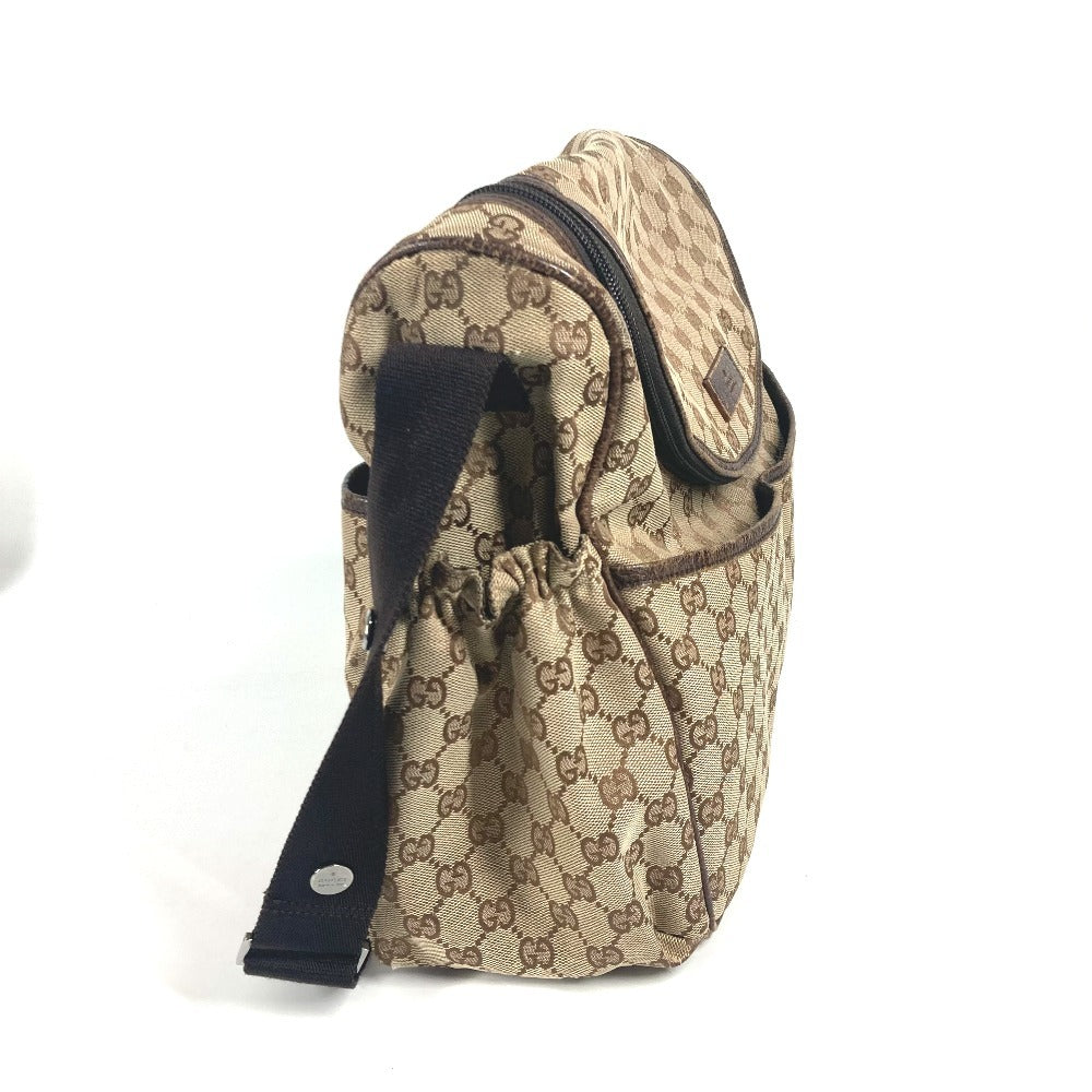 GUCCI Shoulder Bag 123326 GG canvas / leather beige GG Mother's Bag