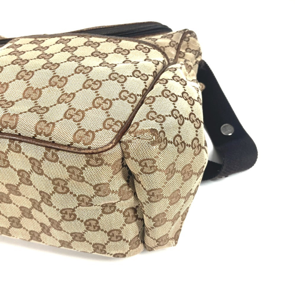GUCCI Shoulder Bag 123326 GG canvas / leather beige GG Mother's Bag