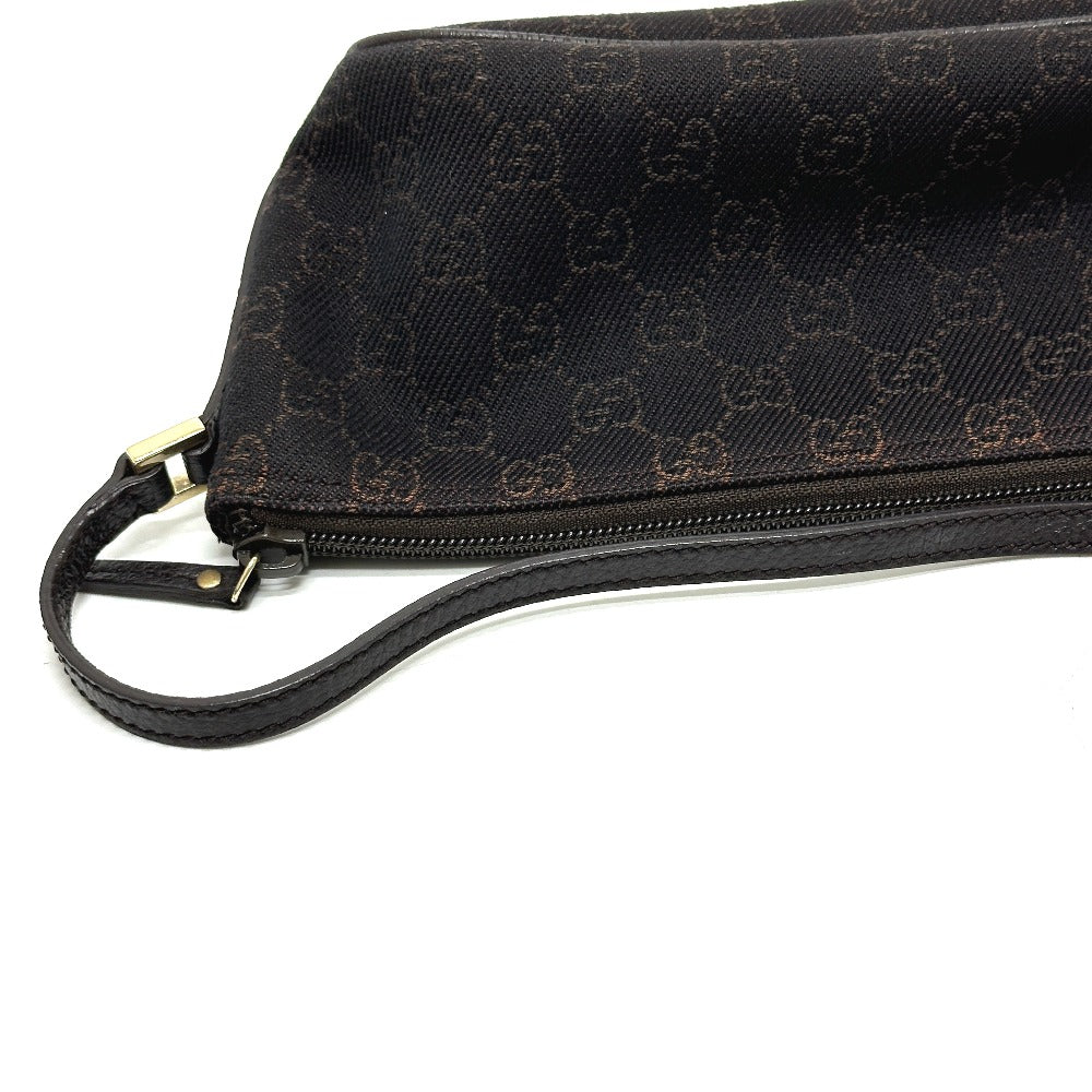 GUCCI Accessory pouch 257300 canvas Brown GG pattern