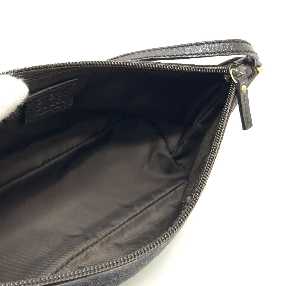 GUCCI Accessory pouch 257300 canvas Brown GG pattern