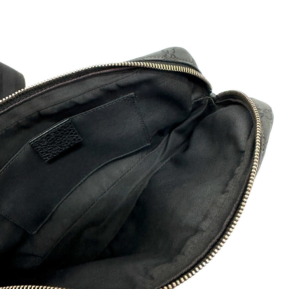 GUCCI Waist bag 336672 Nylon / leather black GG nylon