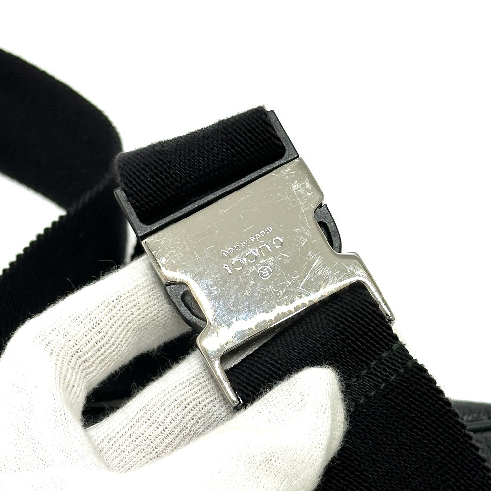 GUCCI Waist bag 336672 Nylon / leather black GG nylon