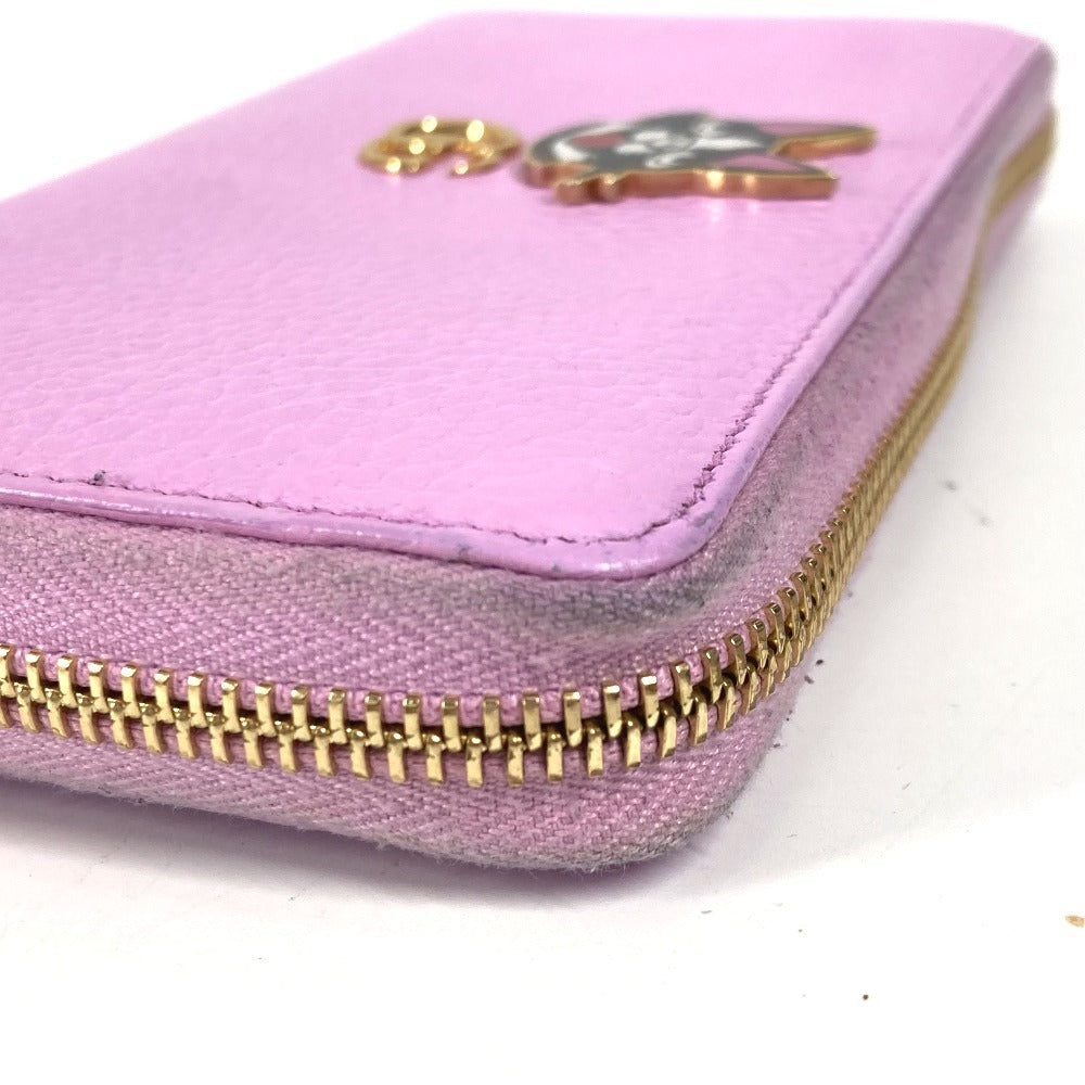 GUCCI Long Wallet Purse 499337 leather pink GG Marmont Bosco