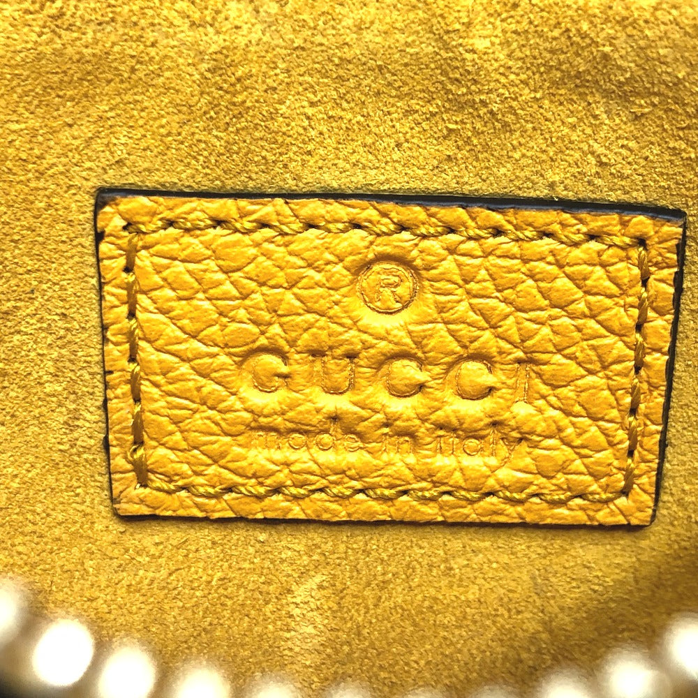 GUCCI Coin case 725550 leather yellow logo fragment case