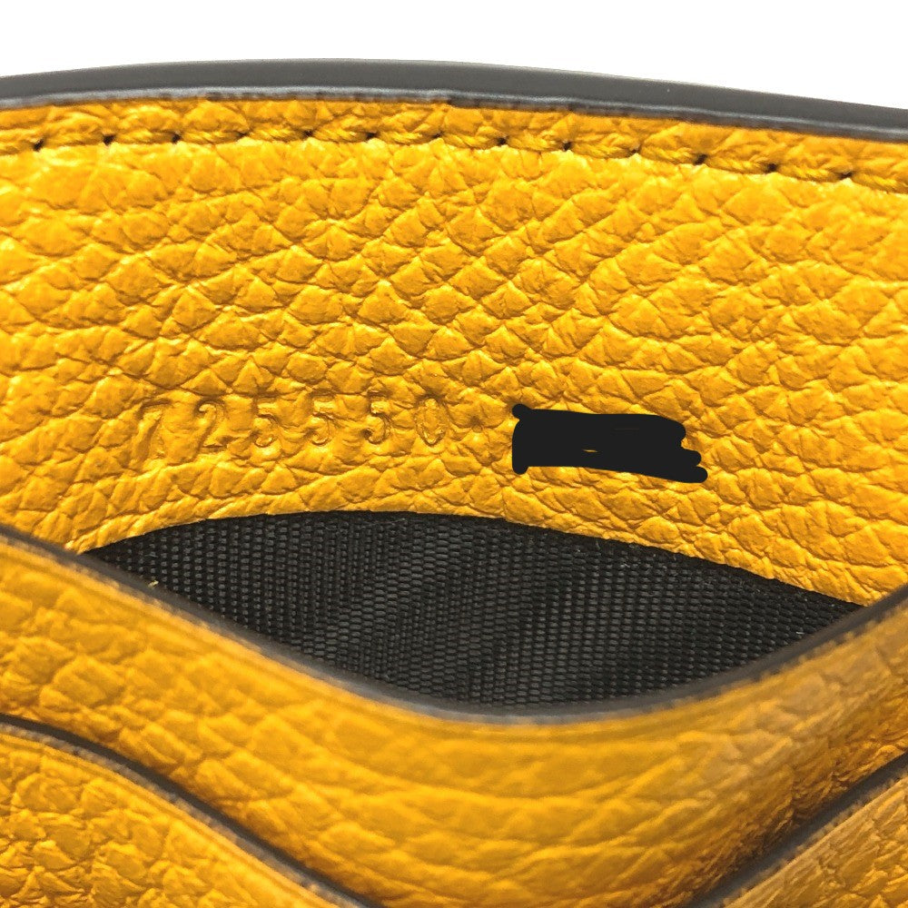 GUCCI Coin case 725550 leather yellow logo fragment case