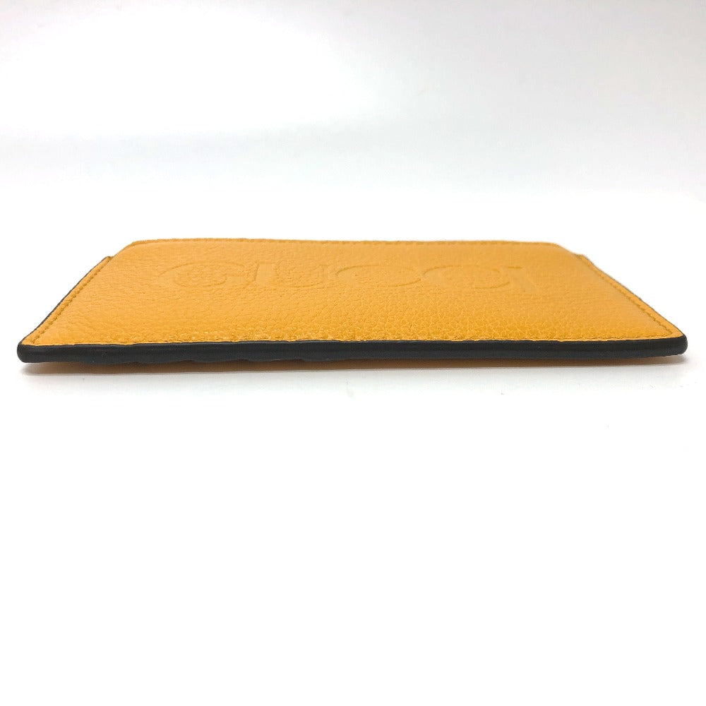 GUCCI Coin case 725550 leather yellow logo fragment case