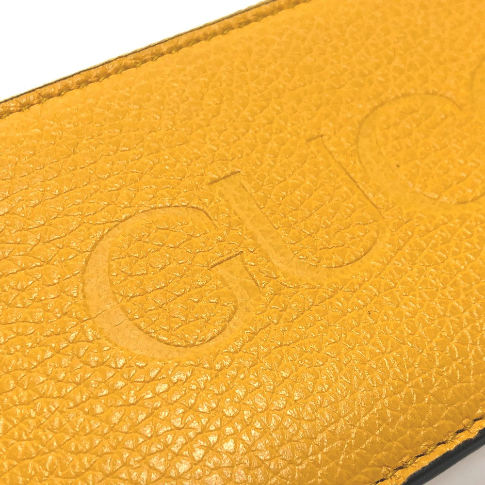GUCCI Coin case 725550 leather yellow logo fragment case