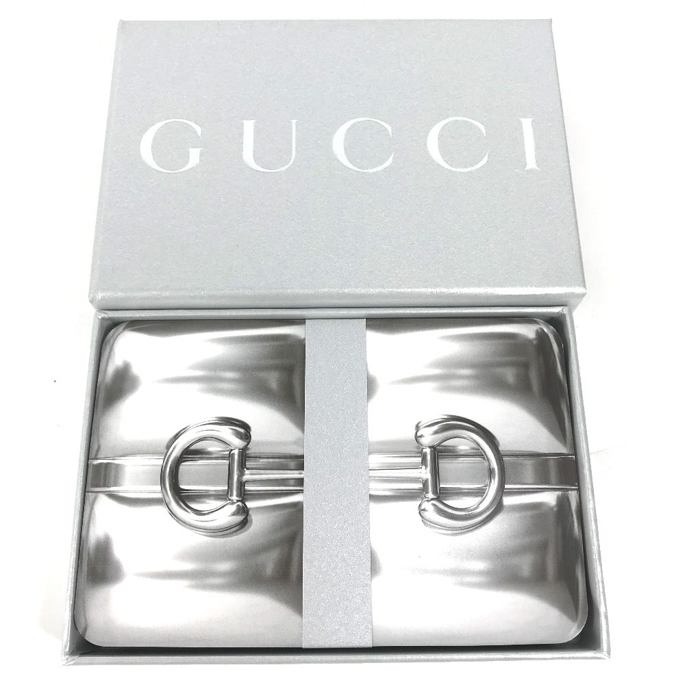 GUCCI Card Case 700469 leather black Horsebit Playing Cards Set