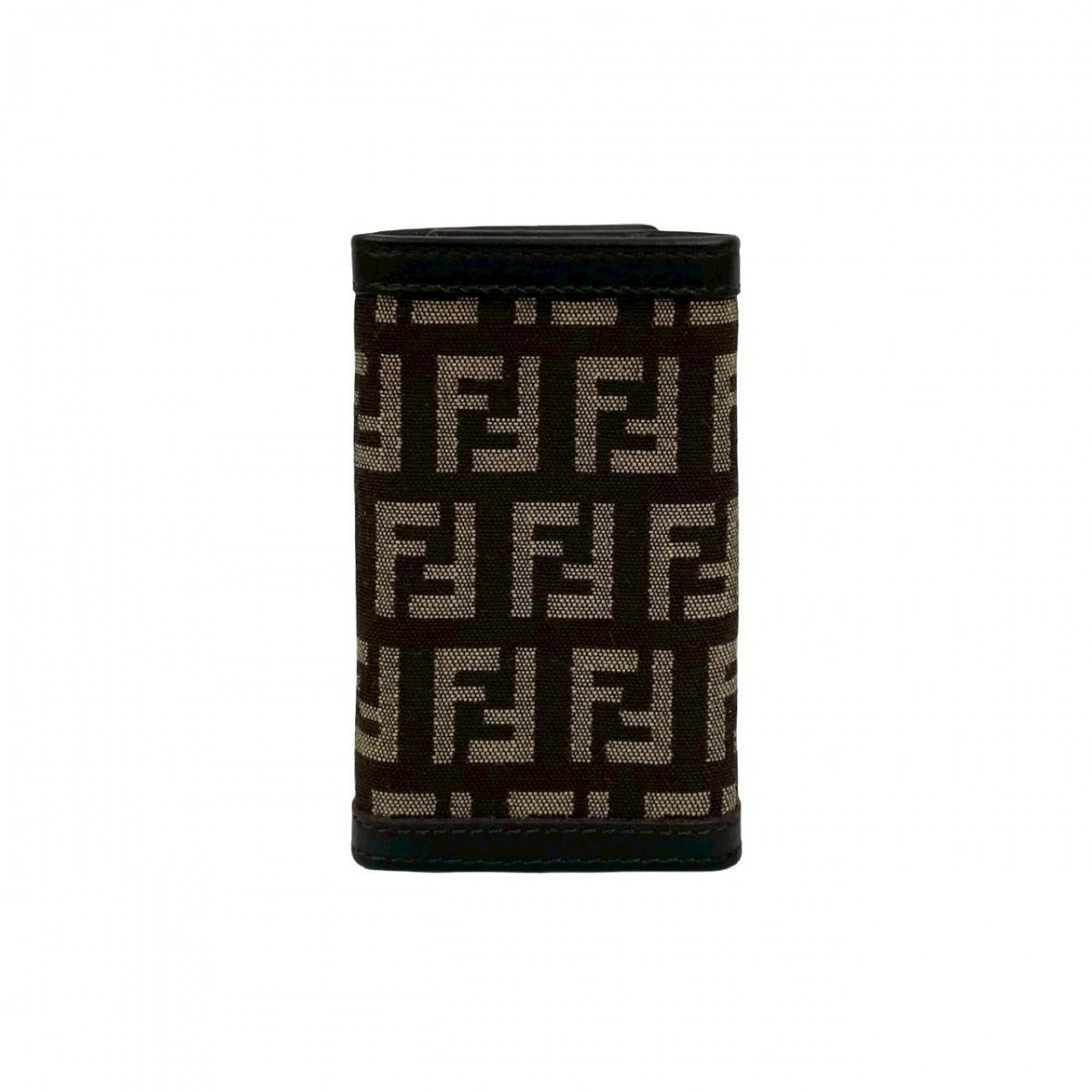 FENDI Key case Key holder leather Brown