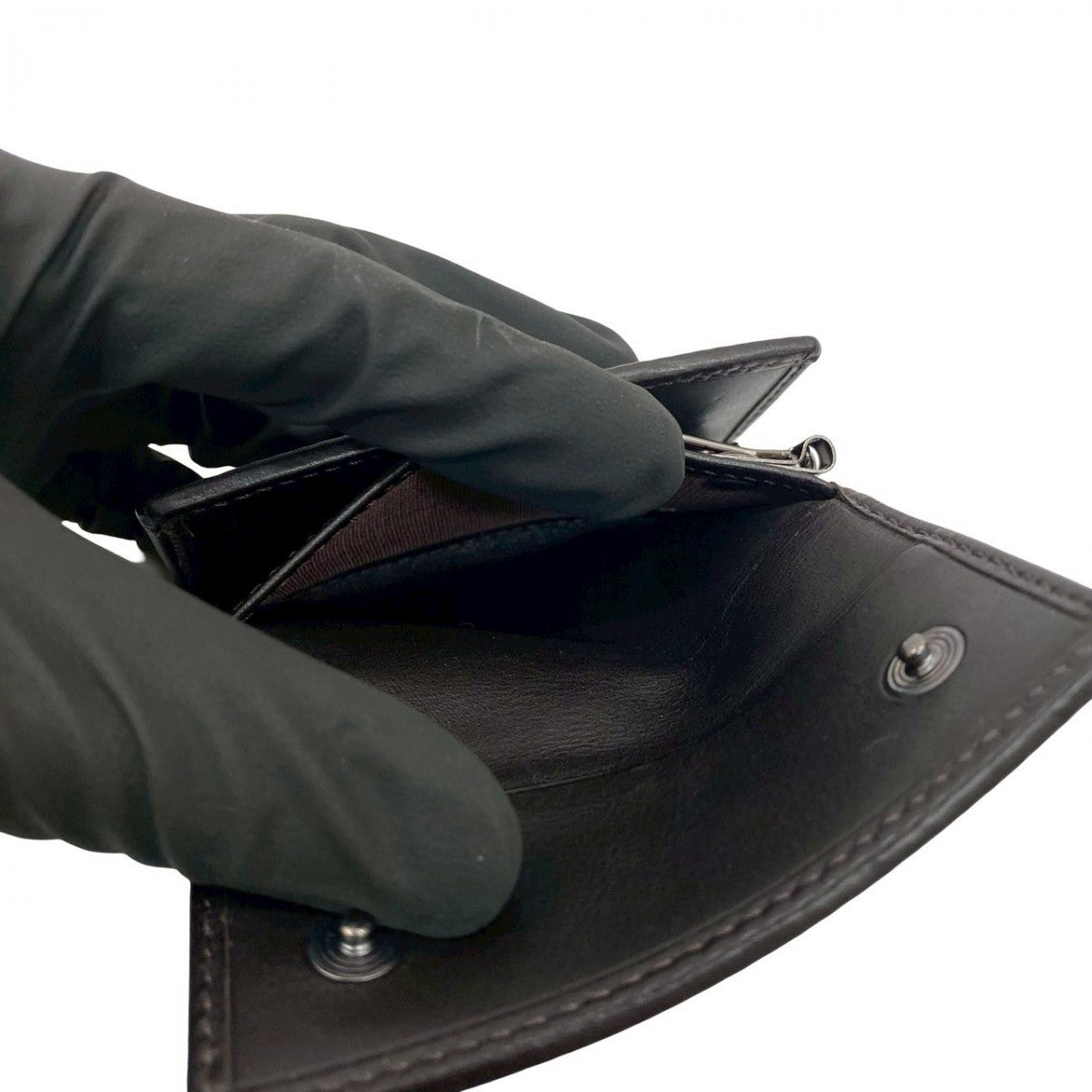 FENDI Key case Key holder leather Brown