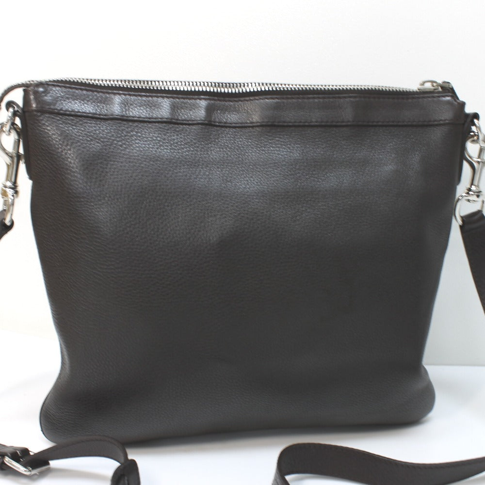 GUCCI Shoulder Bag 233329 leather Dark brown