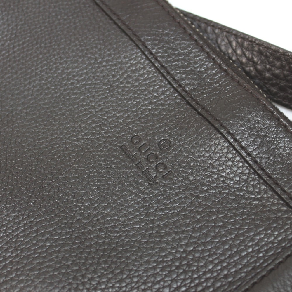GUCCI Shoulder Bag 233329 leather Dark brown