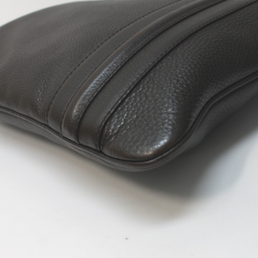 GUCCI Shoulder Bag 233329 leather Dark brown