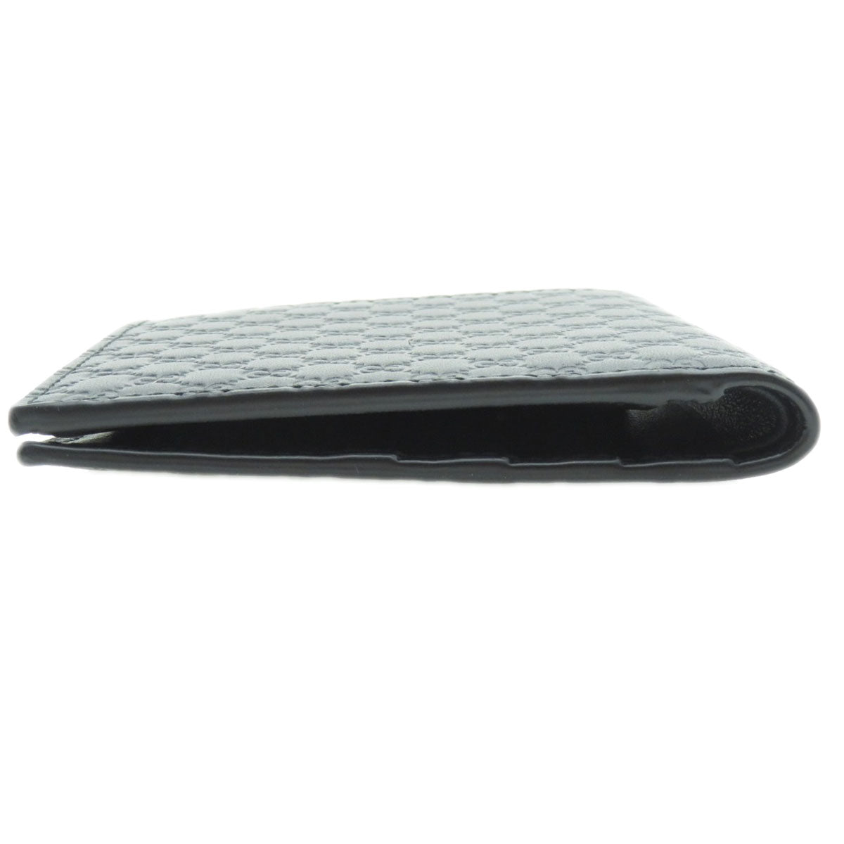 GUCCI Bifold Wallet 150413 Calfskin black GG Signature Microsima Outlet