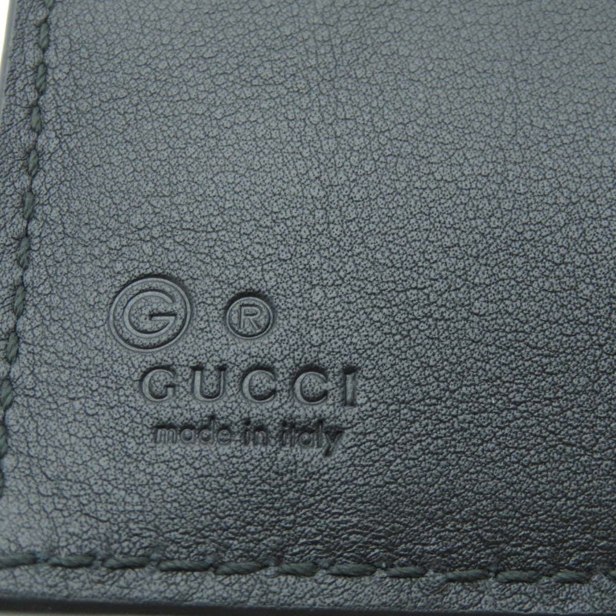 GUCCI Bifold Wallet 150413 Calfskin black GG Signature Microsima Outlet