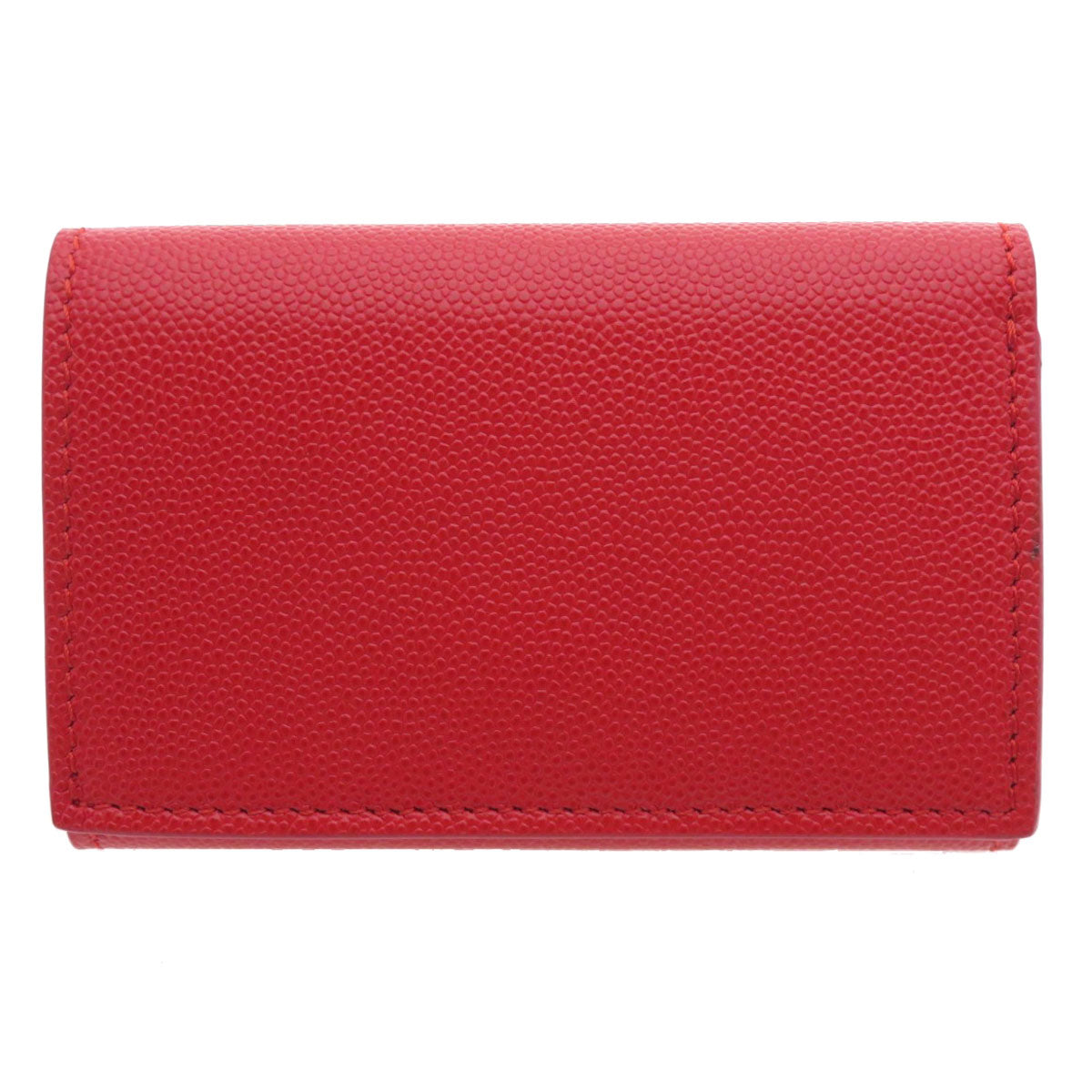 BURBERRY Bifold Wallet Calfskin Red logoMetal tri-fold