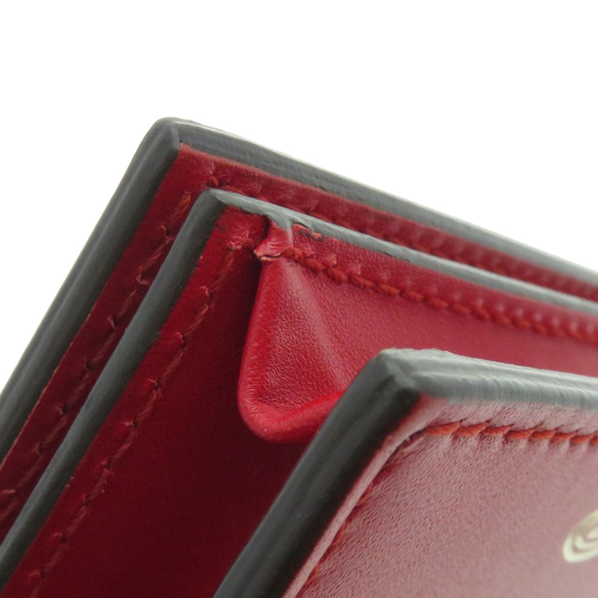 GUCCI Bifold Wallet 465859 Calfskin Red chinese new year