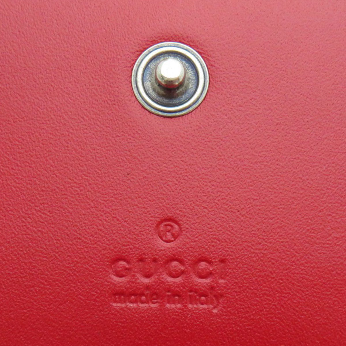 GUCCI Bifold Wallet 465859 Calfskin Red chinese new year