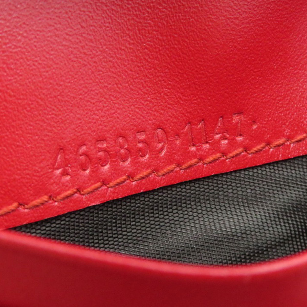 GUCCI Bifold Wallet 465859 Calfskin Red chinese new year