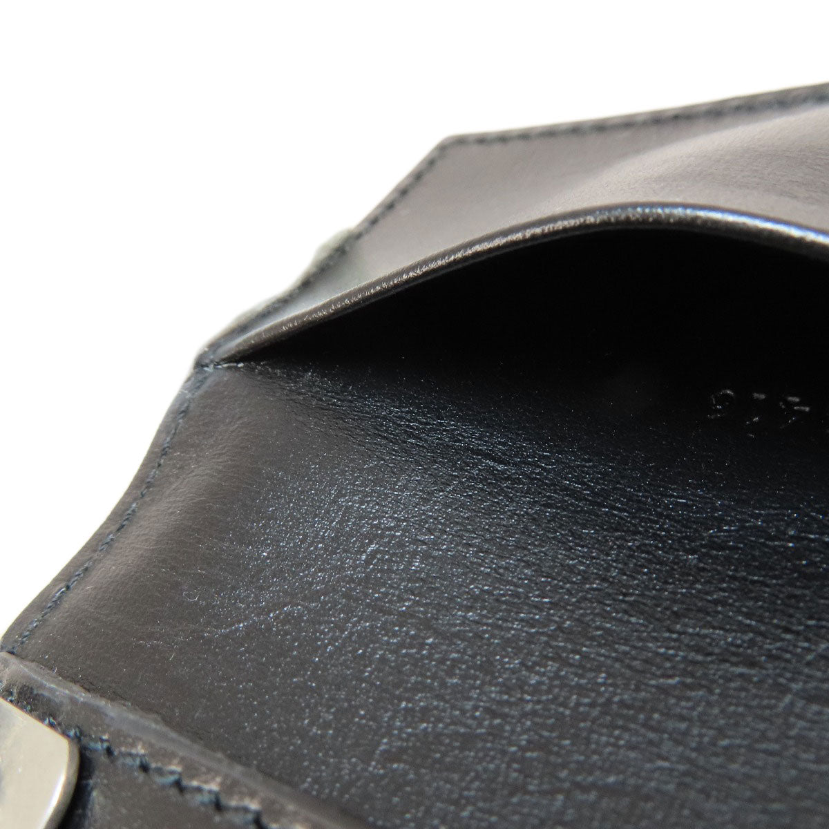 GUCCI Key case Key holder 435305 leather black logo