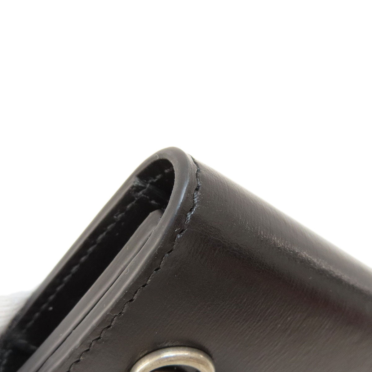 GUCCI Key case Key holder 435305 leather black logo