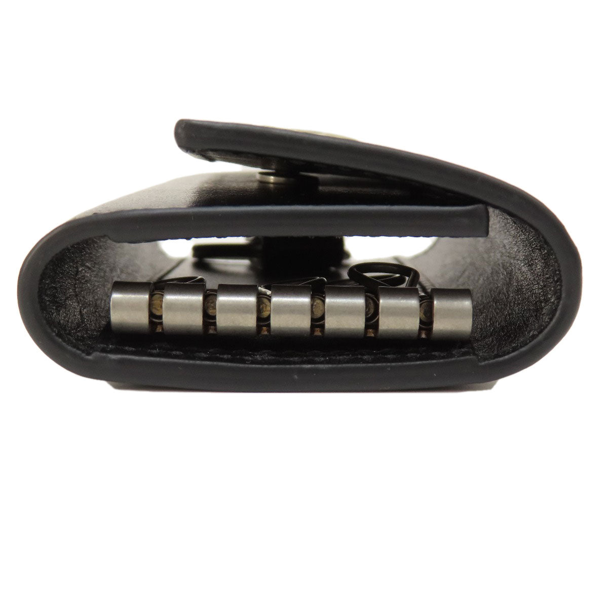 GUCCI Key case Key holder 435305 leather black logo