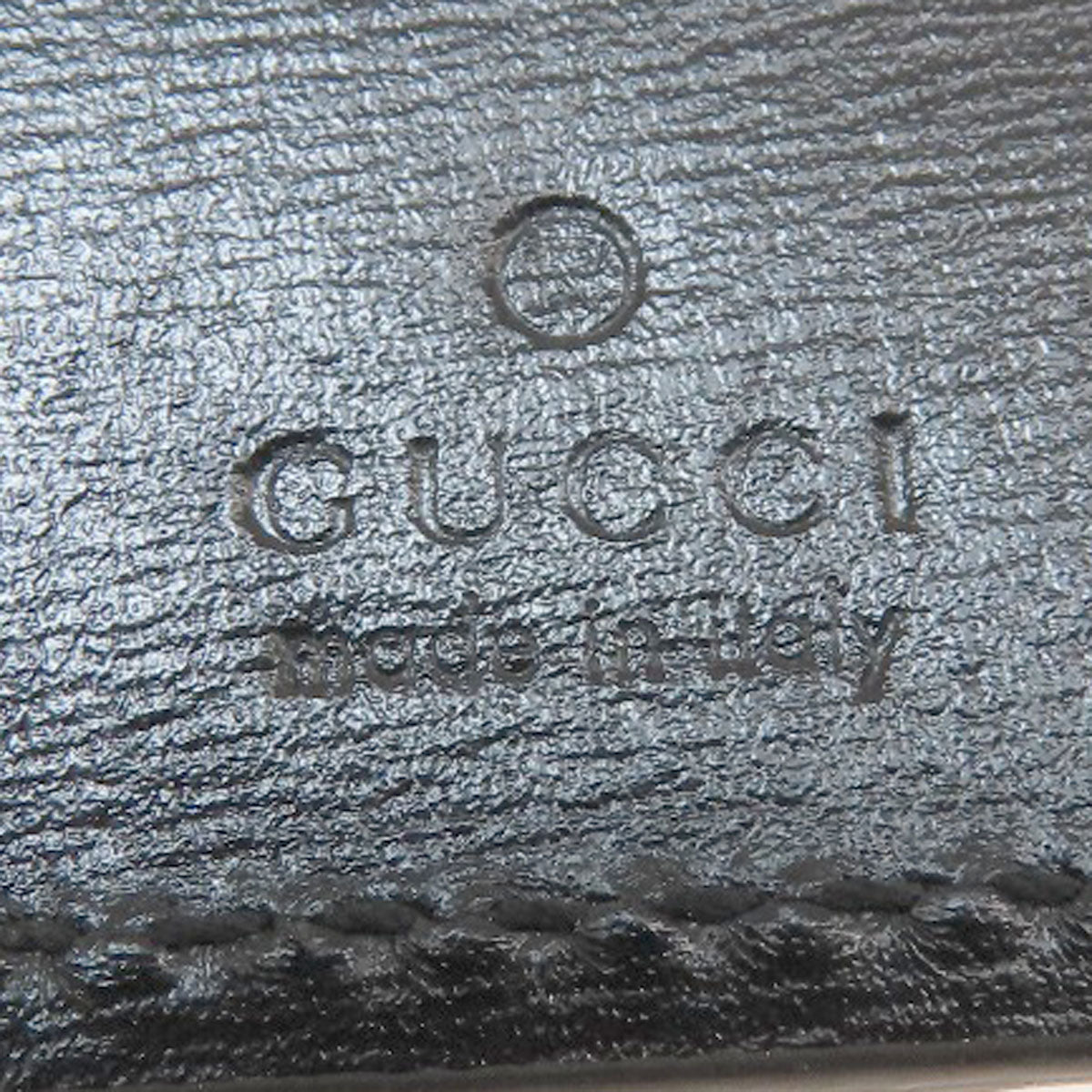GUCCI Key case Key holder 435305 leather black logo