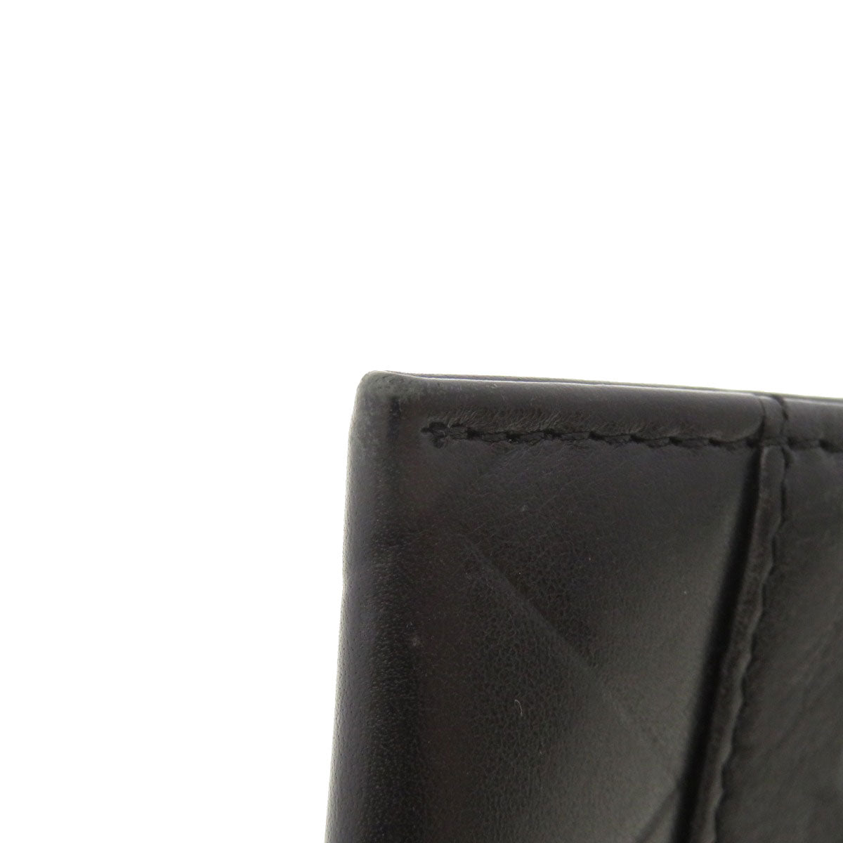 CHANEL Card Case lambskin black Logo motif