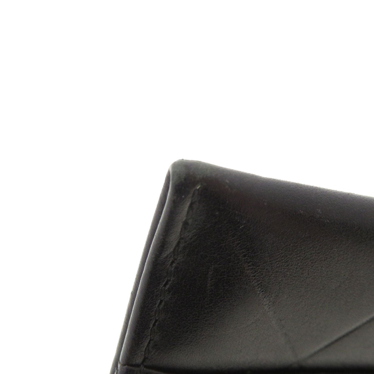 CHANEL Card Case lambskin black Logo motif