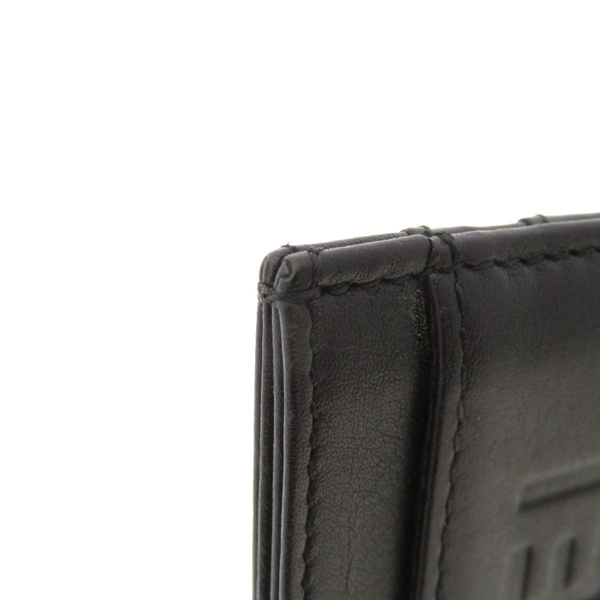 CHANEL Card Case lambskin black Logo motif