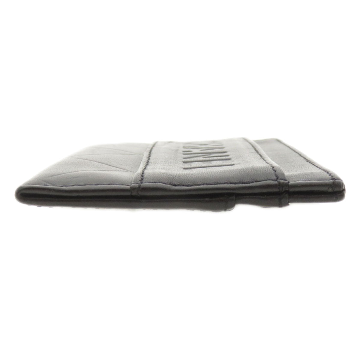 CHANEL Card Case lambskin black Logo motif