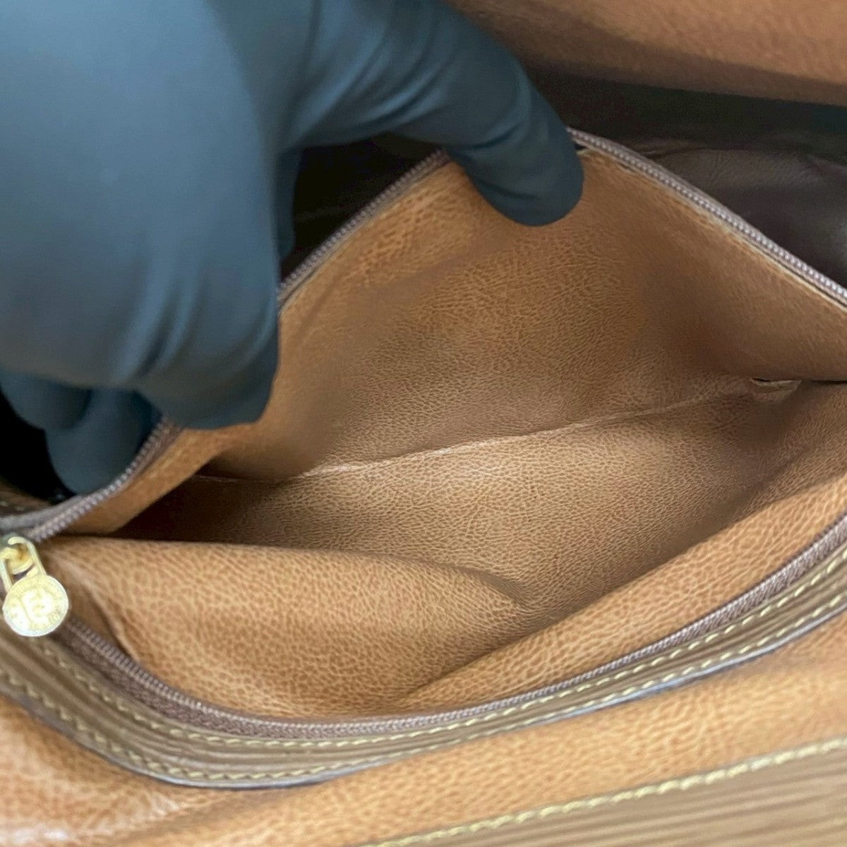 FENDI Tote Bag leather Brown