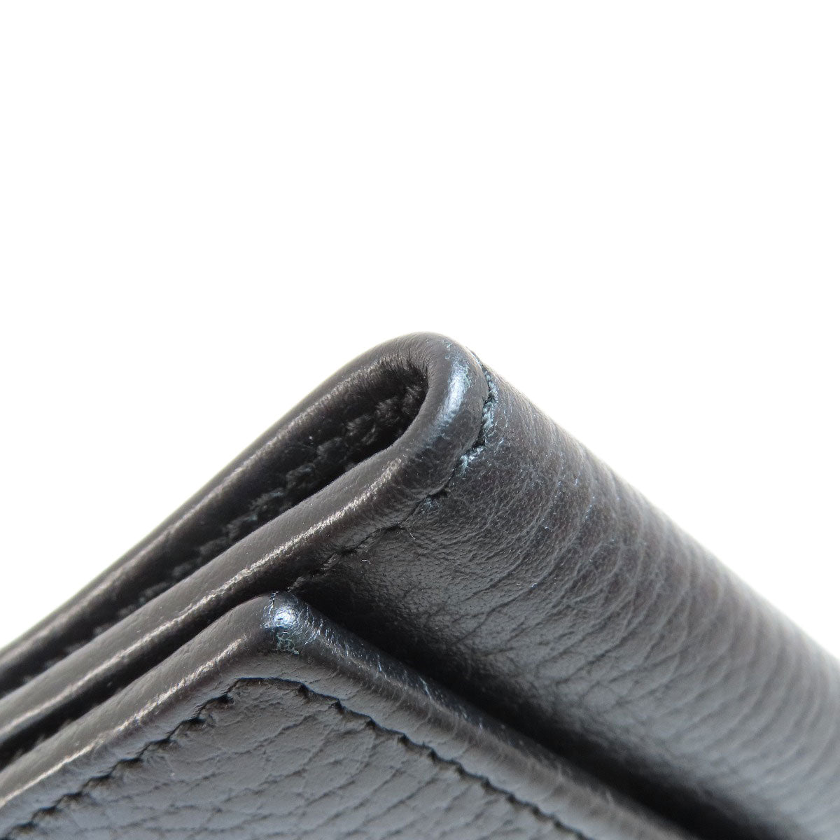 GUCCI Key case Key holder 466118 leather black GG Marmont