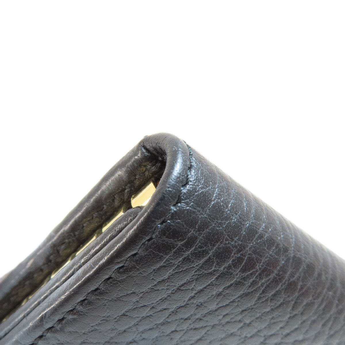 GUCCI Key case Key holder 466118 leather black GG Marmont