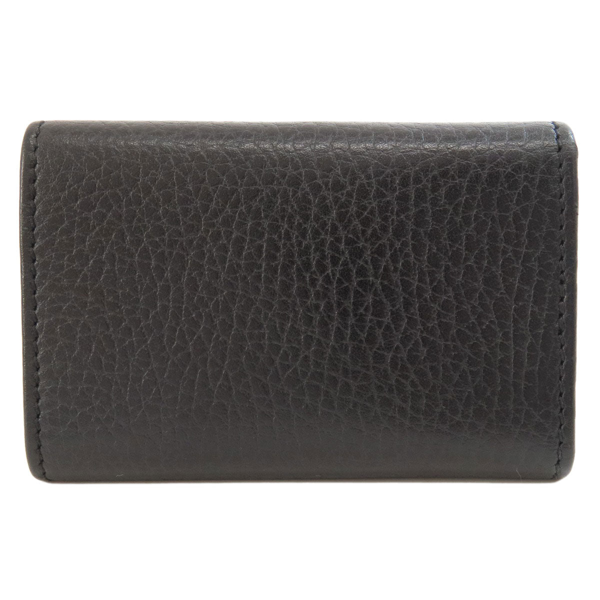 GUCCI Key case Key holder 466118 leather black GG Marmont