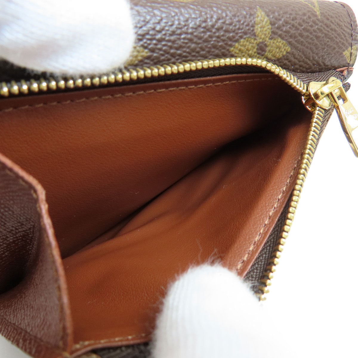 LOUIS VUITTON Bifold Wallet M60402 Monogram canvas Brown Portefeuille Anais