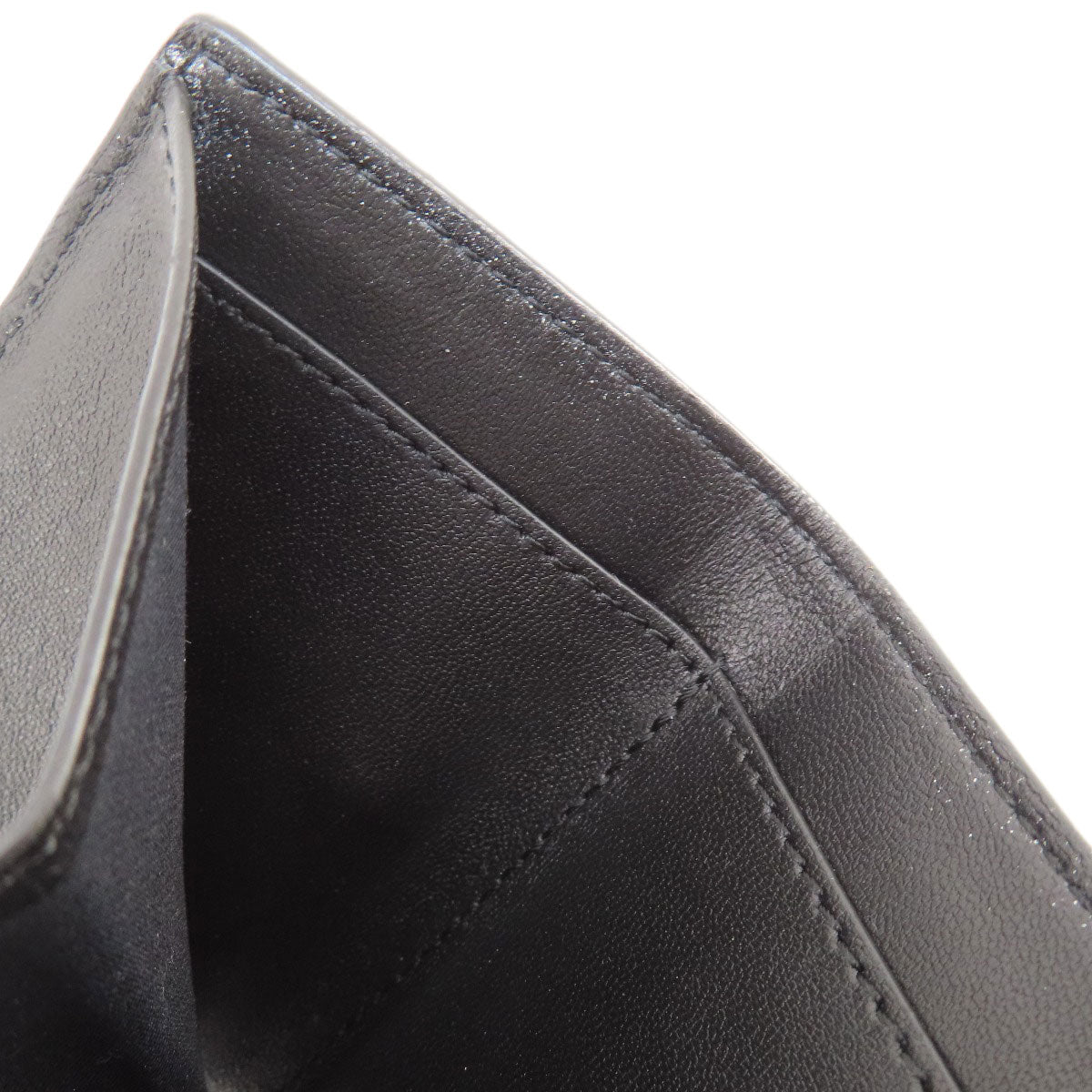 FENDI Bifold Wallet leather black Embossed logo