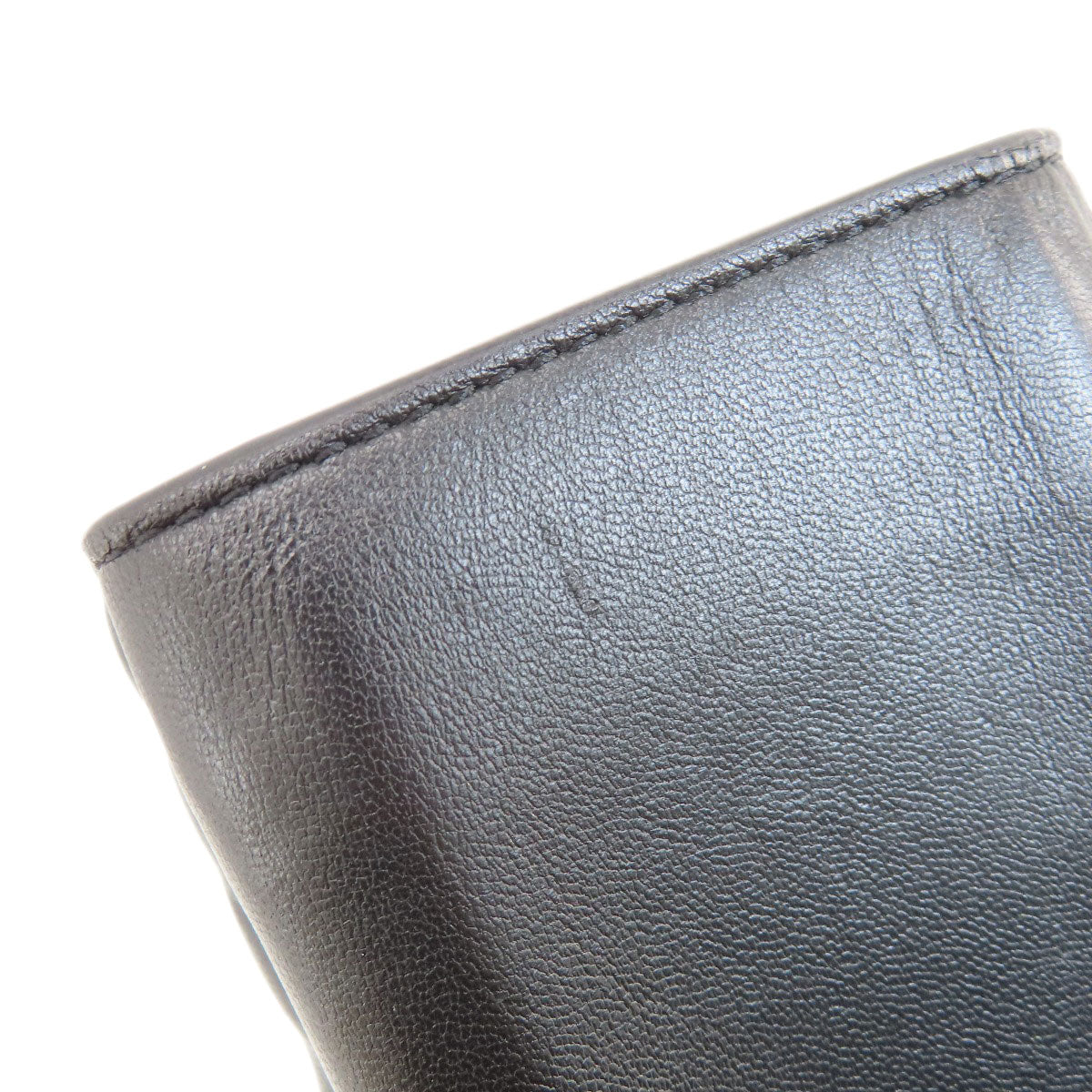 FENDI Bifold Wallet leather black Embossed logo