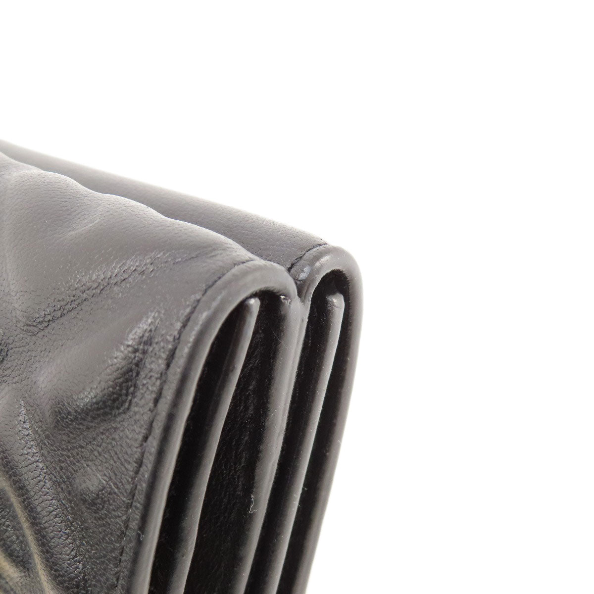 FENDI Bifold Wallet leather black Embossed logo