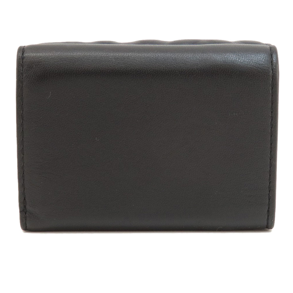 FENDI Bifold Wallet leather black Embossed logo