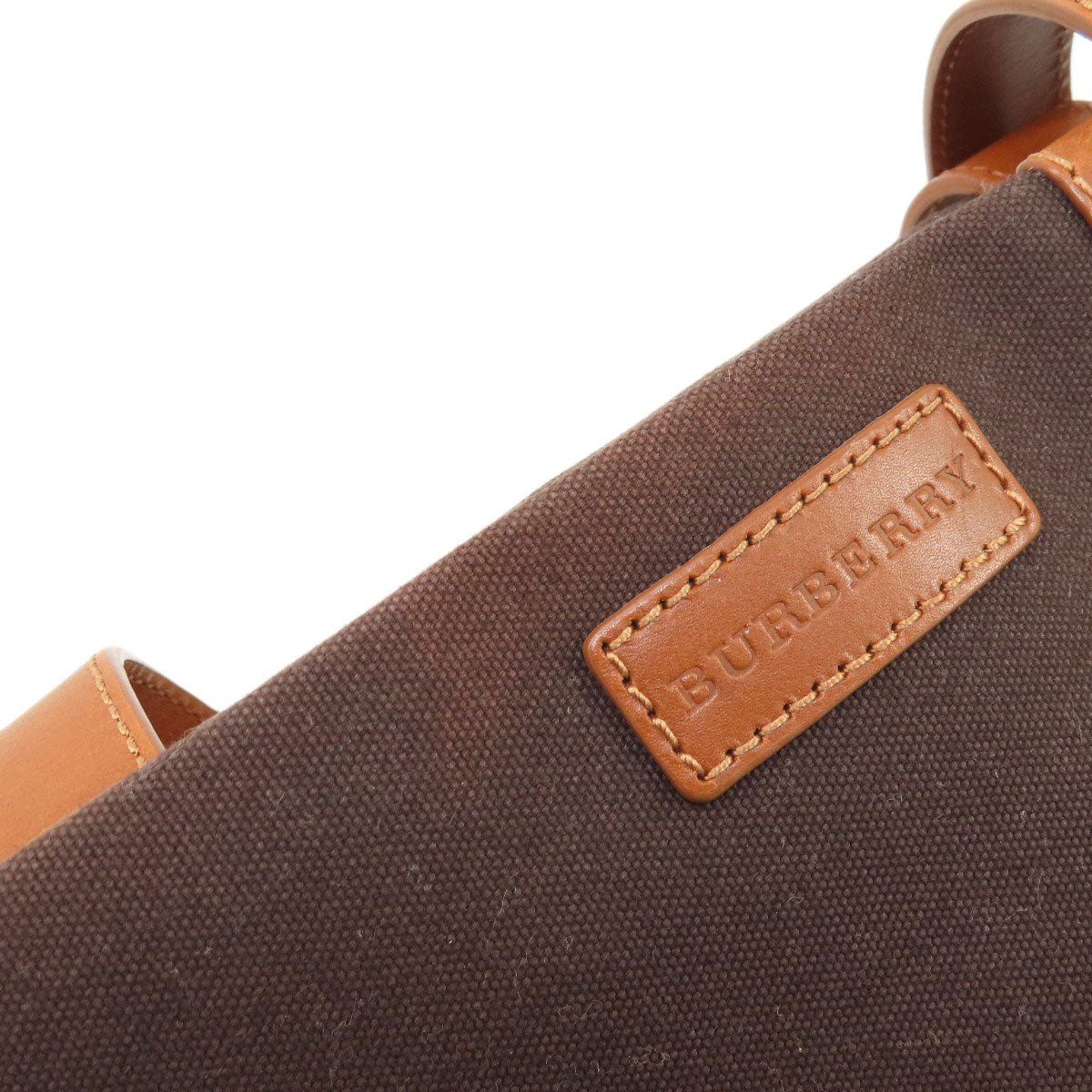 BURBERRY Tote Bag canvas Brown logo