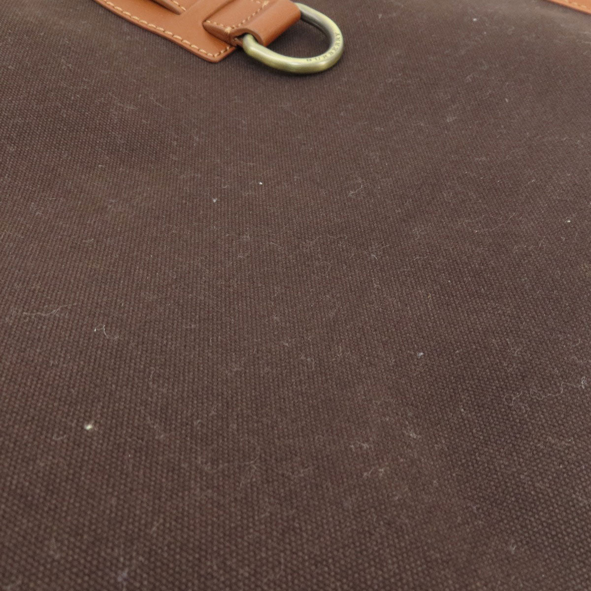 BURBERRY Tote Bag canvas Brown logo