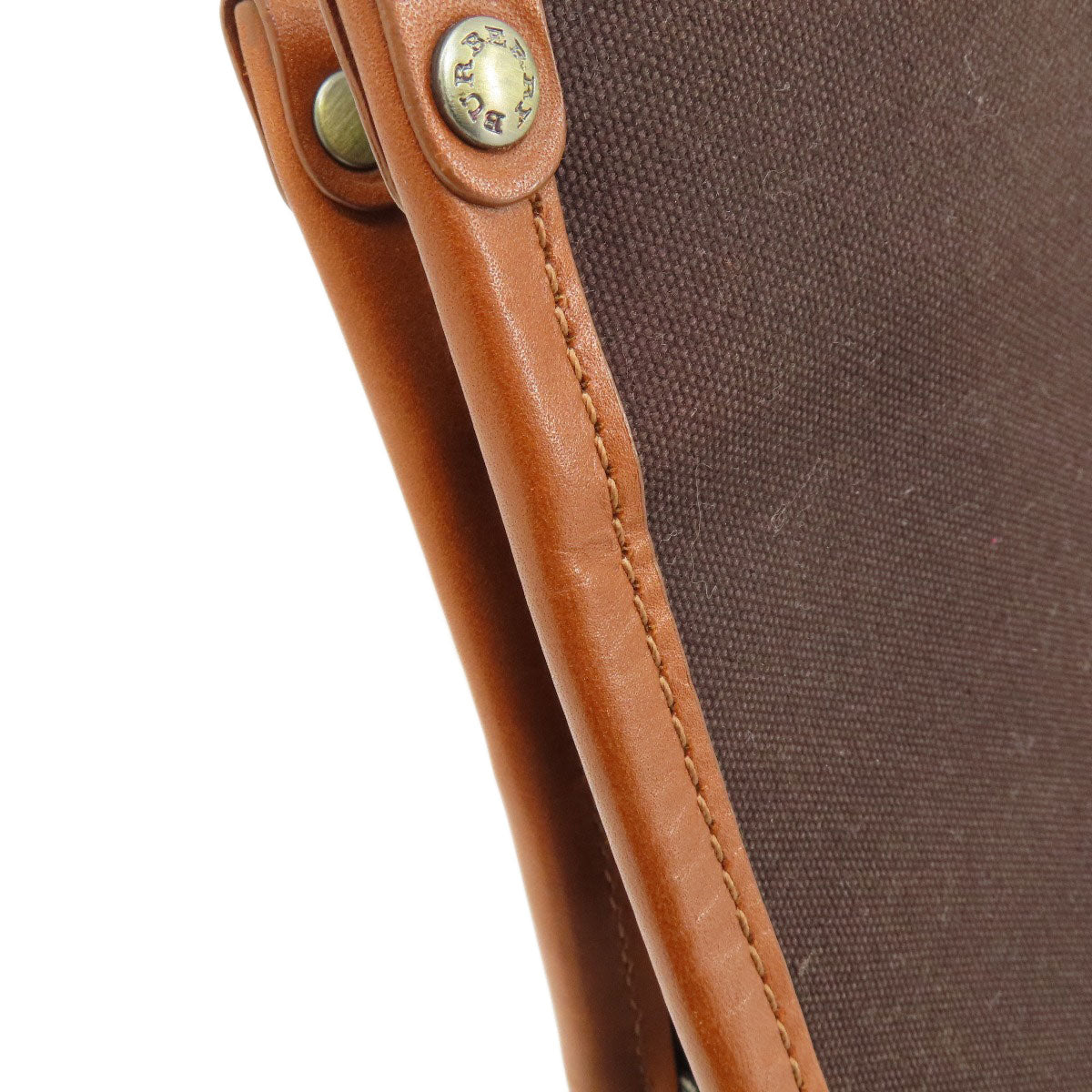 BURBERRY Tote Bag canvas Brown logo