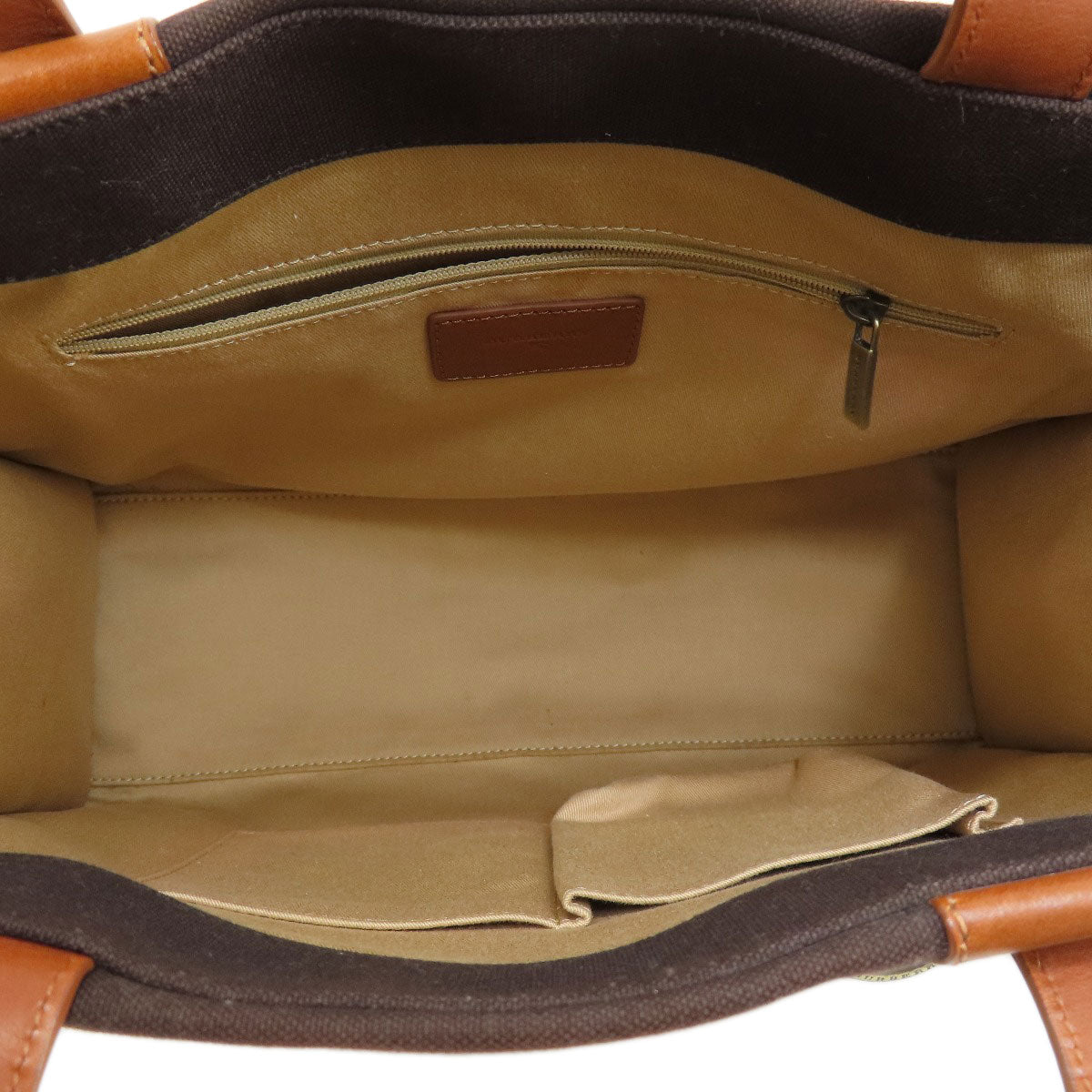 BURBERRY Tote Bag canvas Brown logo