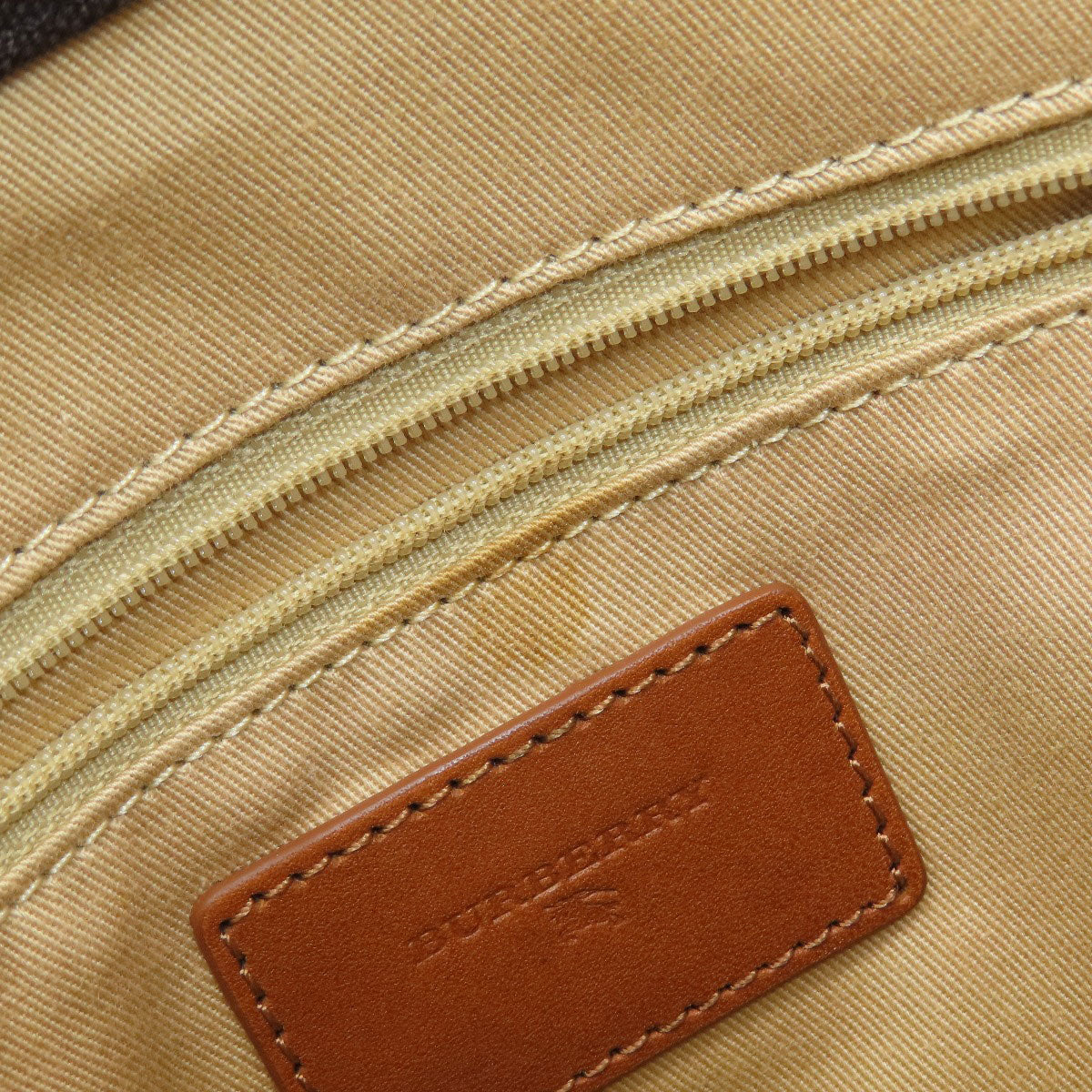 BURBERRY Tote Bag canvas Brown logo