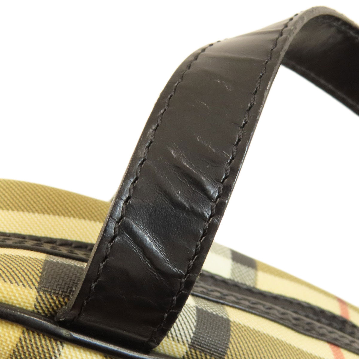 BURBERRY Handbag PVC beige Nova Check