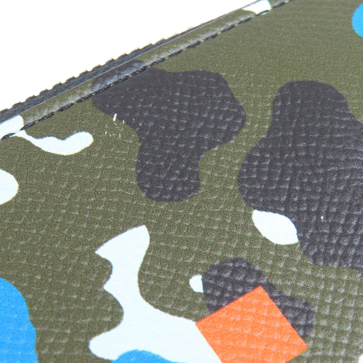 BURBERRY Long Wallet Purse PVC multicolor Camouflage Pattern